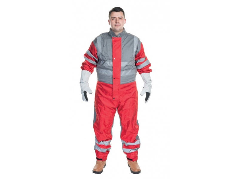 EnduraBLAST Protuff LW Red/Grey Nylon Blast Suit