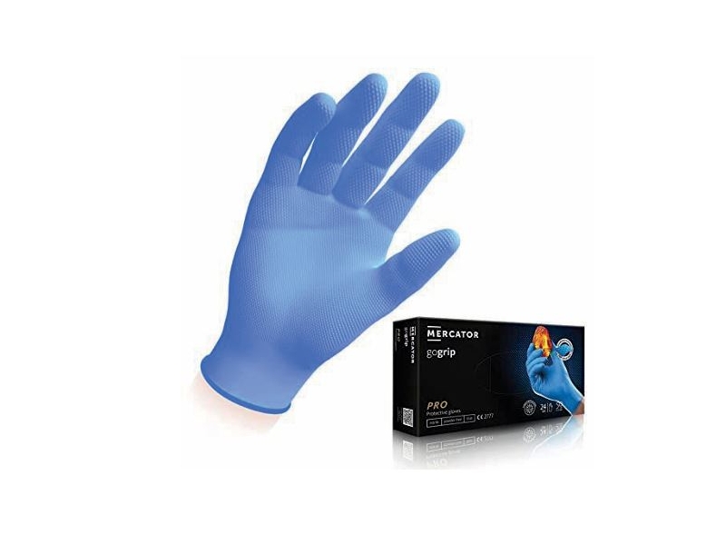 Ideall Grip Blue Nitrile  Gloves